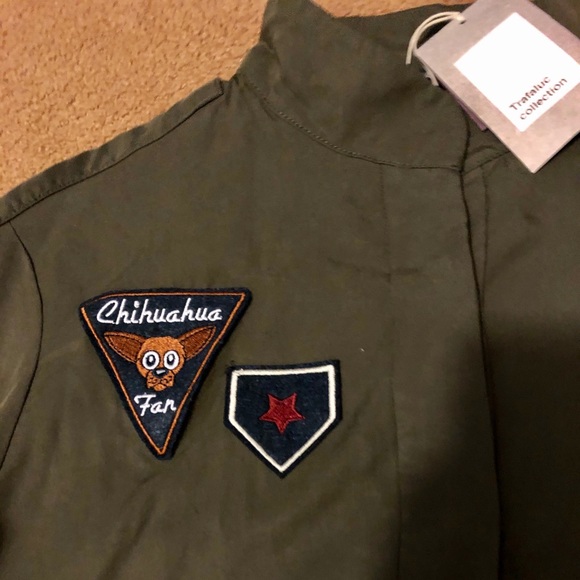 Zara Trafaluc Patch Military Style Shirt Jacket - Picture 2 of 7